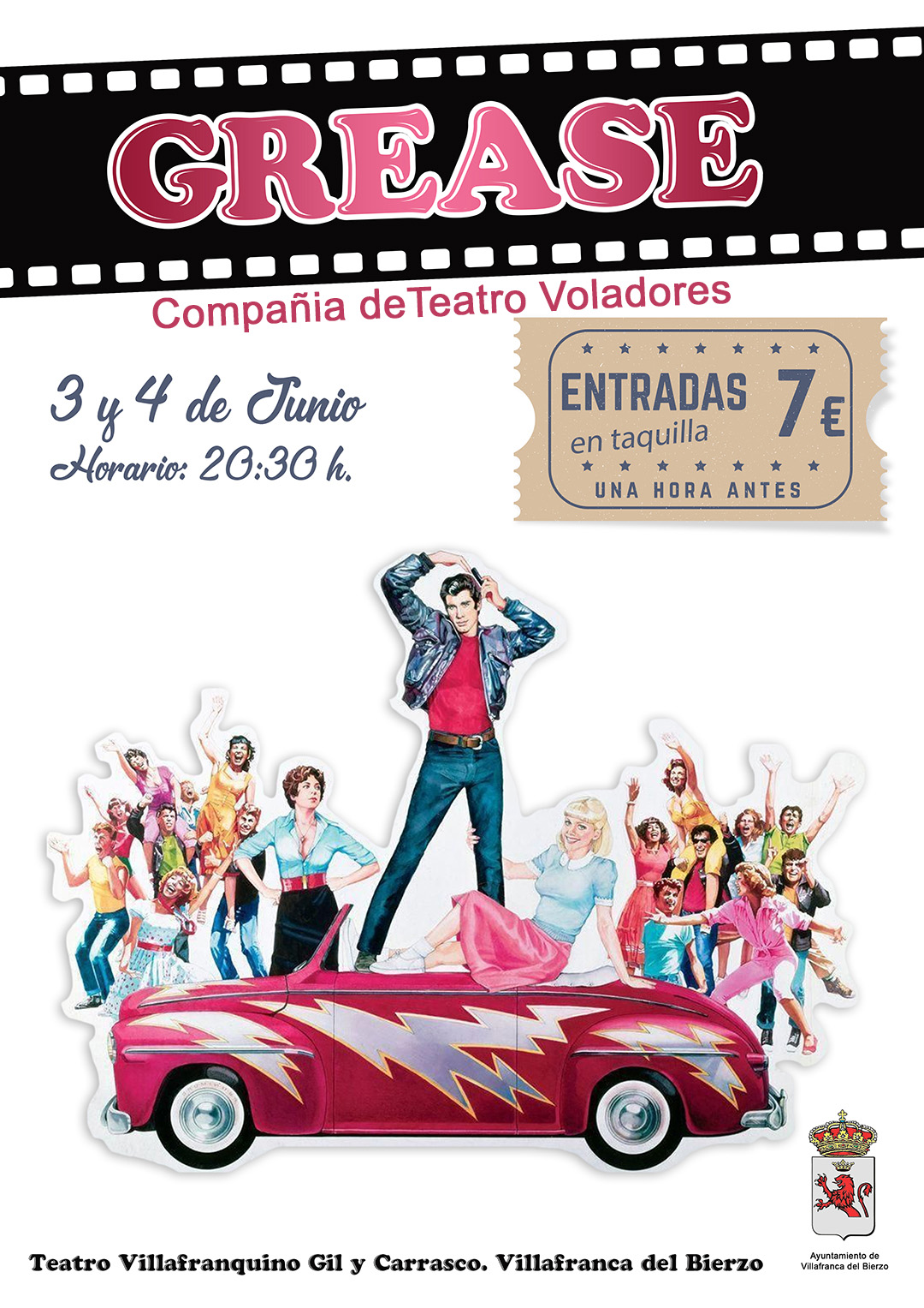 Foto de GREASE en el Teatro Villafranquino